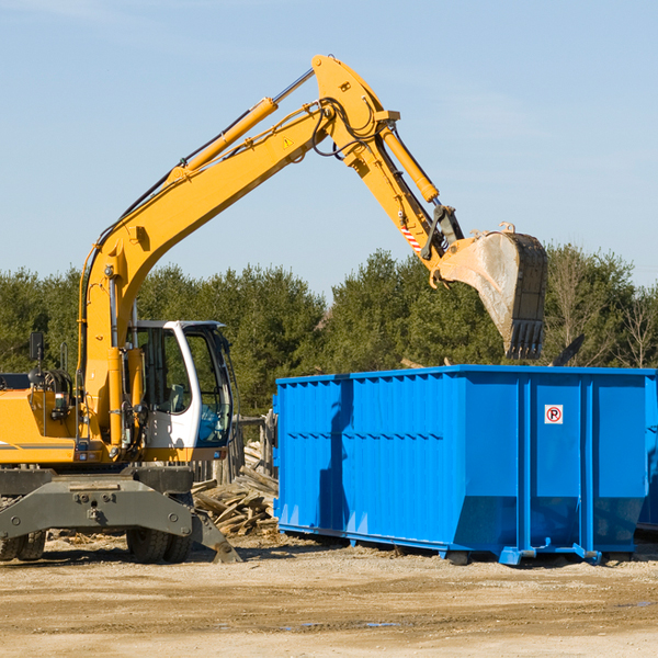 can i choose the location where the residential dumpster will be placed in Malinta Ohio